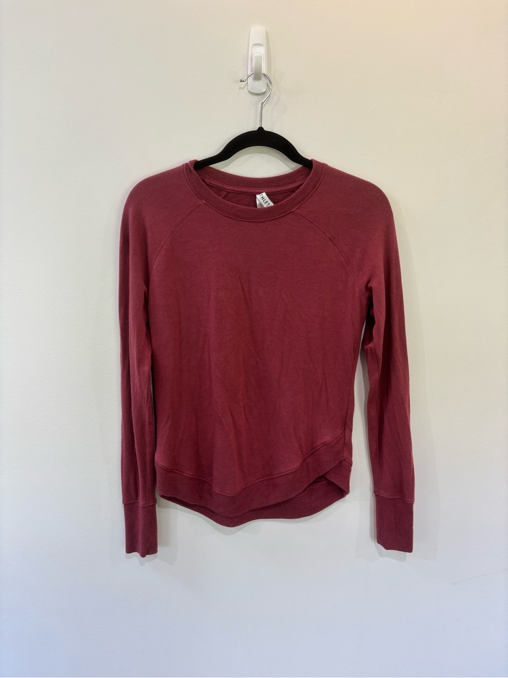 Athleta Coaster Luxe Curved Hem Sweatshirt